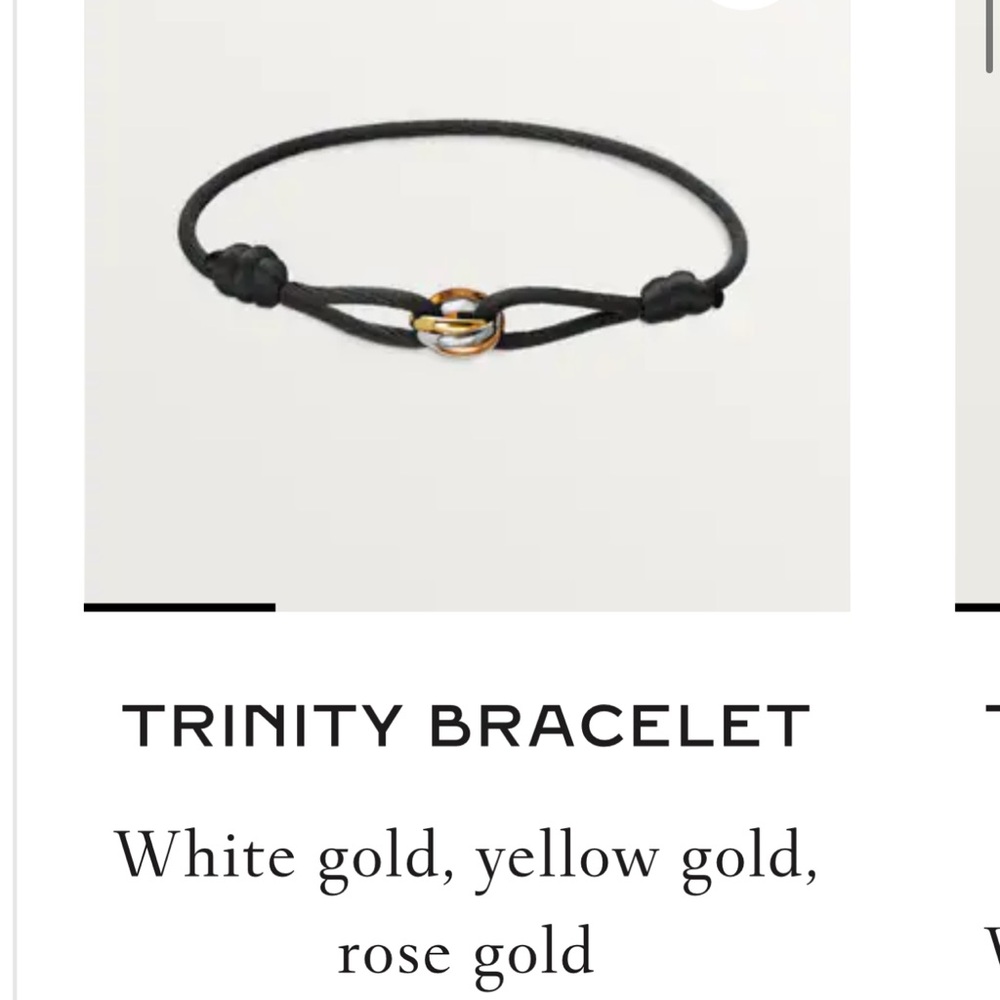 Cartier Trinity Bracelet in Black and Gold